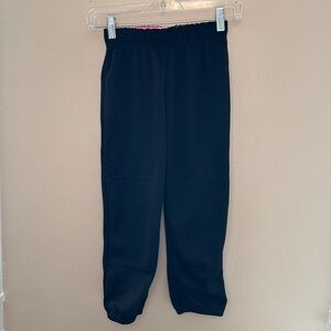 Soffe Girls Black Softball Baseball Little League Pants Size 12/14